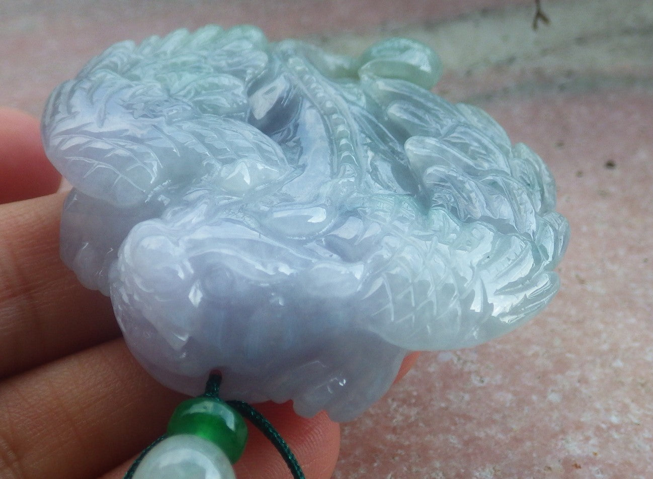 Certified Hand Carved Green Natural Burma A JADE Jadeite 10 PCS