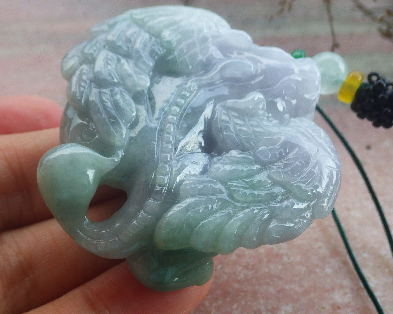 Certified Hand Carved Green Natural Burma A JADE Jadeite 10 PCS