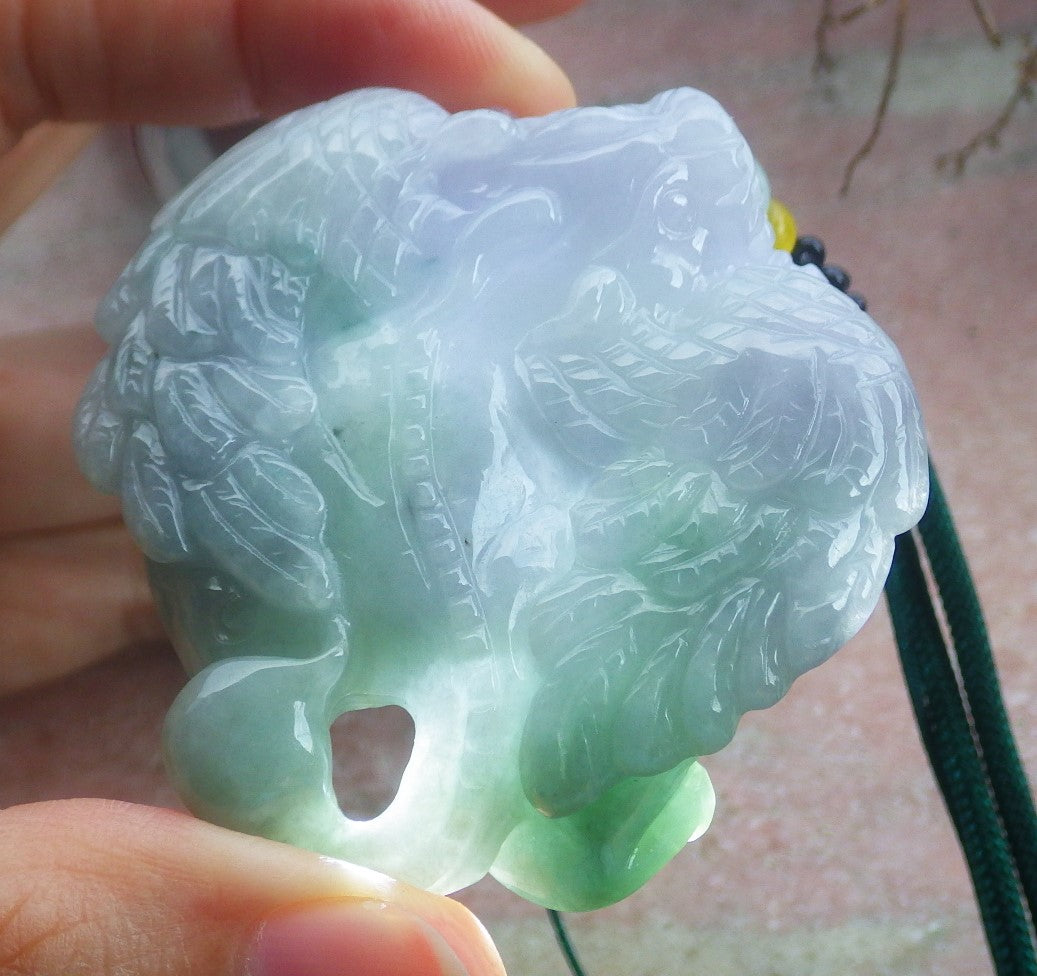 Certified Hand Carved Green Natural Burma A JADE Jadeite 10 PCS