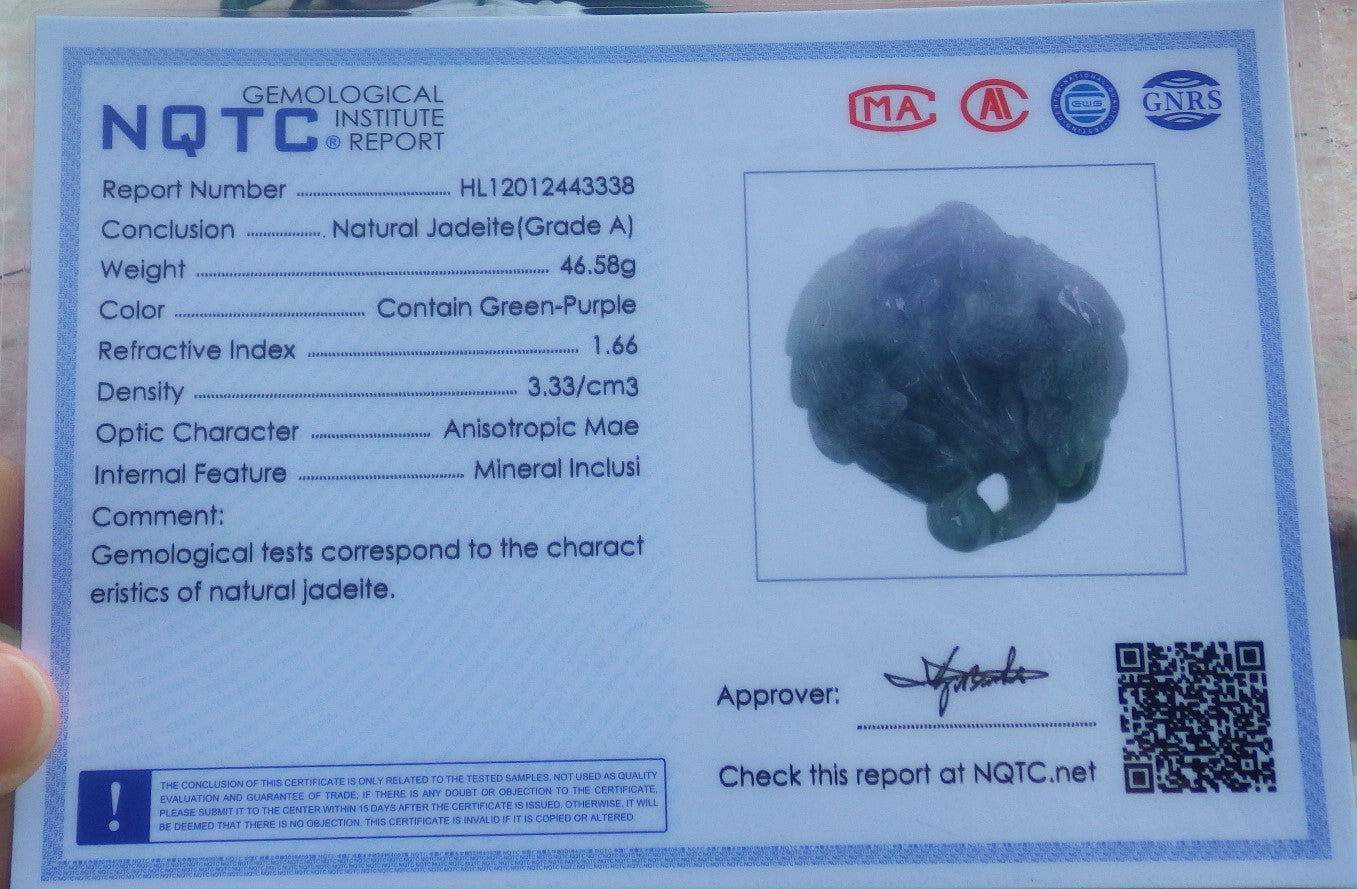 Certified Hand Carved Green Natural Burma A JADE Jadeite 10 PCS