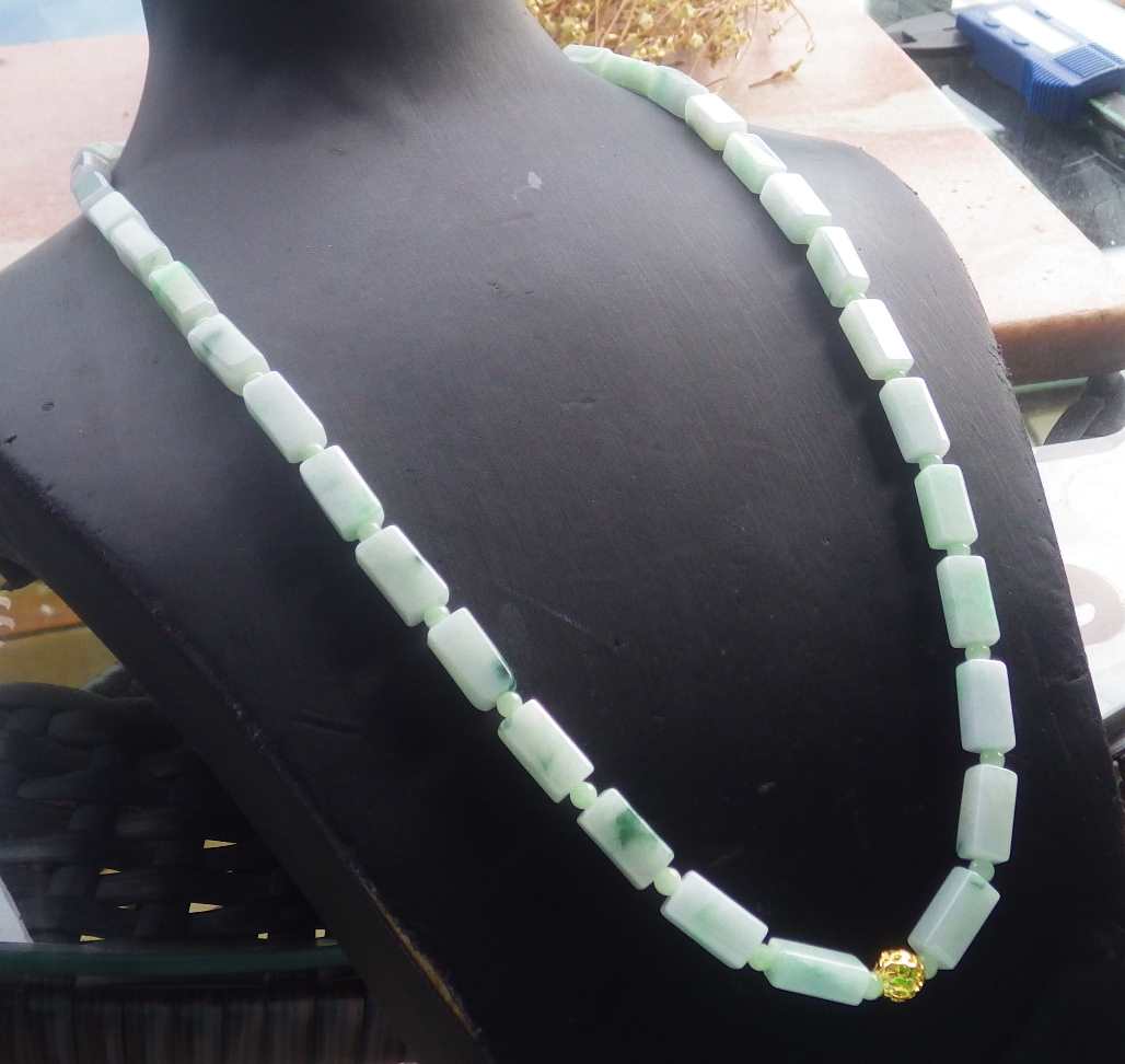 Certified Hand Carved Green Natural Burma A Jade Jadeite 3 pcs
