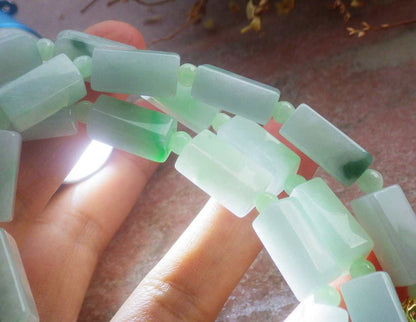 Certified Hand Carved Green Natural Burma A Jade Jadeite 3 pcs